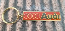 Vtg Audi Enameled Metal Key Ring Chain R8 A3 A4 A6 A7 Q7 Q3 Q5 Q8 TT Keychain picture