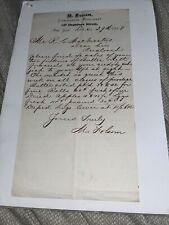 1868 Letter: Chambers St Manhattan NYC Commission Merchant on Firkins Of Butter picture