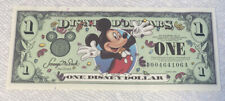 2000-D Block. $1 Disney Dollar. Disney World. Mickey. CU. From Original Pack picture