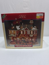 Vtg Lemax Caddington Village Collection South Bay Porcelain Lighted House 2001 picture