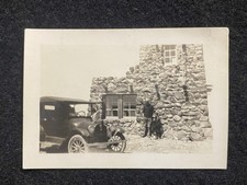 Yellowstone Wyoming WY Washburn Mountain Lookout Antique Vintage Snapshot Photo picture