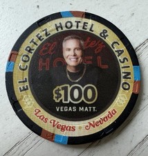 El Cortez Hotel Casino Las Vegas Nevada Vegas Matt $100 Casino Chip picture