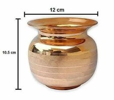Pure Copper Lota Kalash Ayurvedic Water Drinking Lota 500 Ml Ayurvedic Health picture