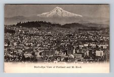 Portland OR-Oregon, Aerial Of Town Area, Antique, Vintage c1909 Postcard picture