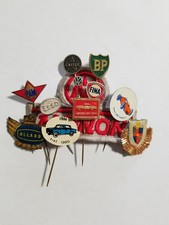 Petroleum Automotive Themed Vintage Stick Pin Lot of 11 Caltex BP Esso Cadillac picture