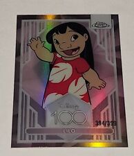 Topps Chrome Disney 100 Lilo Refractor Pink /399 picture