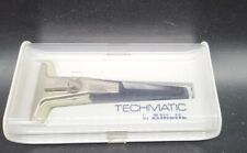 Vintage Collectible TECHMATIC by GILLETE Safety Razor Adjustable Blade Retro picture