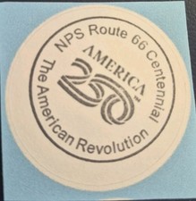 NPS Route 66 Centennial America 250 National Parks Passport Stamp Sticker picture