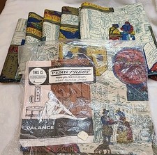 6-NEW Vtg Penney's Colonial Westchester Valance Panels Curtains 84