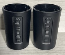 Jagermeister Black Frosted Shot Glass Jager Logo (Lot Of 2) picture