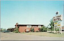 c1960s CROOKSTON Minnesota Postcard GOLF TERRACE MOTEL Highway 2 *Stained Back picture