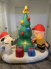 Gemmy Christmas Airblown Peanuts Snoopy& Charlie Brown picture