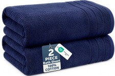 Casa Platino 100 Cotton 2 Pack Bath Sheets Set 36X72 - Ring Spun Cotton Extra picture