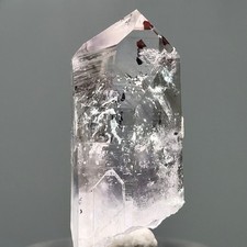 3 Moving Bubbles Rare Harlequin Brandberg Quartz Enhydro w Lilac Phantoms picture