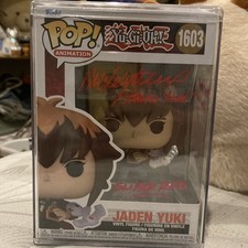 Funko Pop Animation Yu-Gi-Oh Jaden Yuki #1603 Autographed JSA with Quote picture