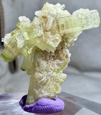 56Ct Extremly Outstanding Natural Green  Tourmaline Crystal bunch@AFG picture