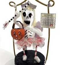 Department 56 Halloween Glitterville Almost Halloween Skeleton Fairy Ornament picture