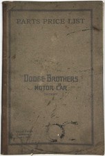 1915 PARTS PRICE LIST DODGE BROTHERS MOTOR CAR ILLUSTRATED DETROIT TRADE CATALOG picture