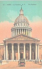 Lithograph Paris France The Pantheon early 1900s picture