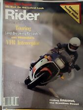 Rider Motorcycle Magazine February 1987 - Kawasaki ninja 750R picture