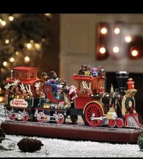 Mr. Christmas Santa’s Express Animated Train with Smoke, LED Lights and 20 Songs picture
