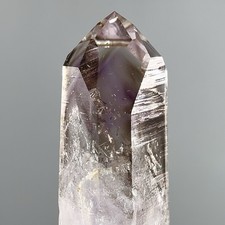 Large Moving Bubble Rare Brandberg Smoky Amethyst Enhydro Crystal w Epidote picture