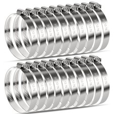 20 Pack 3 Inch Hose Clamp, Stainless Steel Hose Clamps for 2 Inch to 3 Inch Hose picture