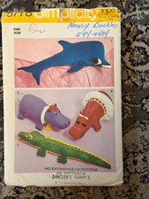 Vintage SIMPLICITY Sewing Pattern 5778 Factory Folded Animals picture