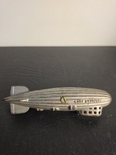 Rare 1920's Vintage AC Williams Graf Zeppelin Cast Iron Coin Bank picture