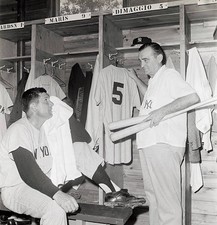Yankee clubhouse man Pete Sheehy gets locker ready arrival Mar- 1961 Old Photo picture