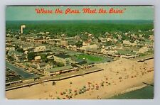 Rehoboth Beach DE-Delaware, Aerial of Rehoboth Beach, Vintage Souvenir Postcard picture