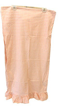 VTG Set 2 Ralph Lauren Pink White Gingham Check Pillowcases Ruffled Hem King Sz picture
