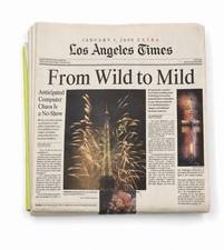 Los Angeles Times January 1, 2000 EXTRA Y2K Wild to Mild Millennium In Plastic picture