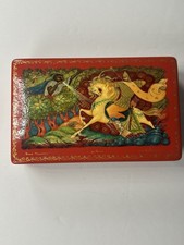 Vintage Russian Lacquer Box Kholuy 