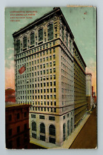 Chicago IL-Illinois, Continental National, American Trust, Vintage Postcard picture