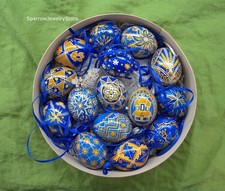 Traditional Ukrainian Easter egg Ukrainian souvenir Pysanka Handmade easter gift picture