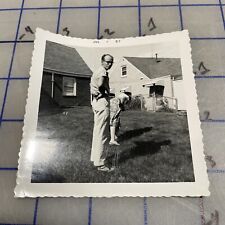 Vintage Photograph Funny Goofy Prank 1957 Black & White  picture
