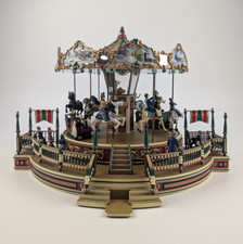 Vtg 1997 Mr. Christmas Holiday Around The Carousel w/ Box Animated Lights Works picture