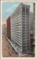 c1930s CHICAGO, Illinois Postcard DEARBORN STREET Bird's-Eye View / Unused picture