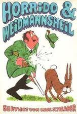 DDR: 8 Postcards 'Horrido & Weidmannsheil: Schrader', Folder, Unused picture