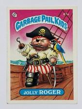 1985 Topps Garbage Pail Kids GPK -Series 2 #61a JOLLY ROGER *Matte (VG) See PICS picture