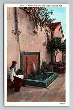 Coral Gables FL-Florida, A Bit Of Old Spain Vintage Souvenir Postcard picture