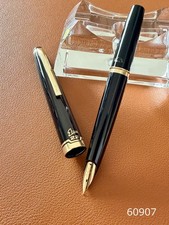 Pilot Elite Black Fountain Pen 22K-916 F Nib  – Vintage Japanese Classic picture