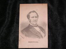 1885 T HENDRICKS INDIANA GOVERNOR V PRES POLITICAL CARD picture