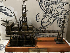 Brutalist Tor Platform Offshore Oil Rig Sculpture Petroliana circa 1979 picture