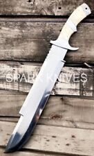 20” SPARK CUSTOM MADE D2 TOOL STEEL HUNTING PREDATOR FULL TANG BOWIE KNIFE picture