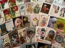 Nice Lot of 60~Mixed Vintage Antique Holidays Greeting Postcards~in sleeves-k220 picture