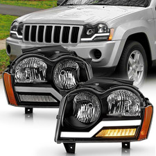 - for 2005 2006 2007 Jeep Grand Cherokee Upgrade Style Black LED Tube W/Signal H picture