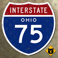 Ohio Interstate 75 highway route sign 1957 Cincinnati Dayton Toledo 12x12 picture