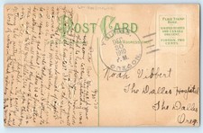 1910 Love Symbols Chrysanthemum Flowers DPO (1906-1913) Youngs OR Postcard picture